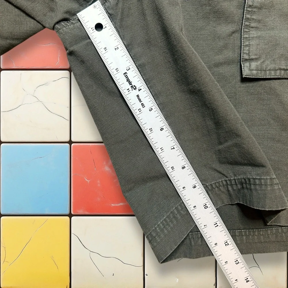 Vintage‎ Gap Cargo Hiking Shorts Y2K Men L Green Ripstop Pockets Outdoor Utility